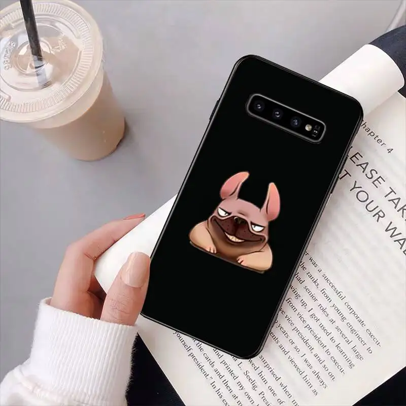 

A Lovely Dog Phone Case Black Cover For Samsung M10/20/30/21/30S J4 2018 J4/J6 Plus A91 S10Lite Cases