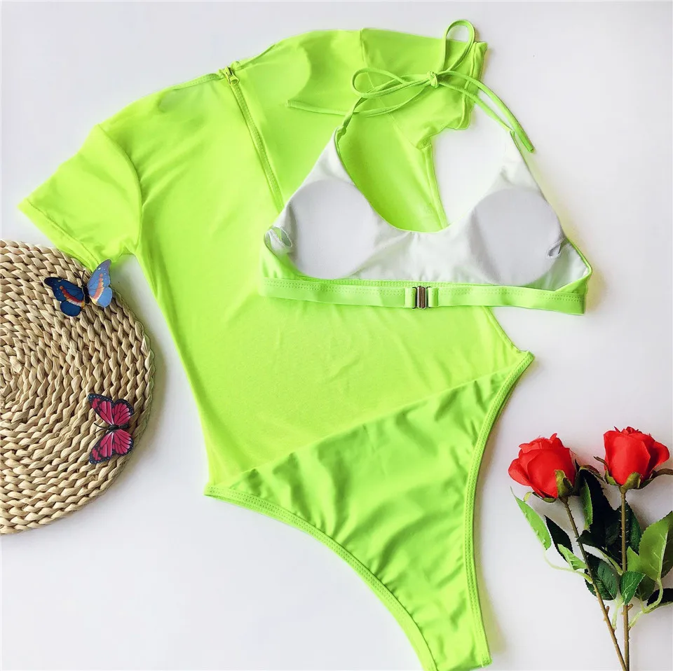 Комплект бикини женский однотонный пикантный бандажный бюстгальтер + шаль