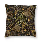 Чехлы для подушек для геймеров старшего возраста, мягкие чехлы для подушек с золотым узором в стиле морози неевара, для гостиной