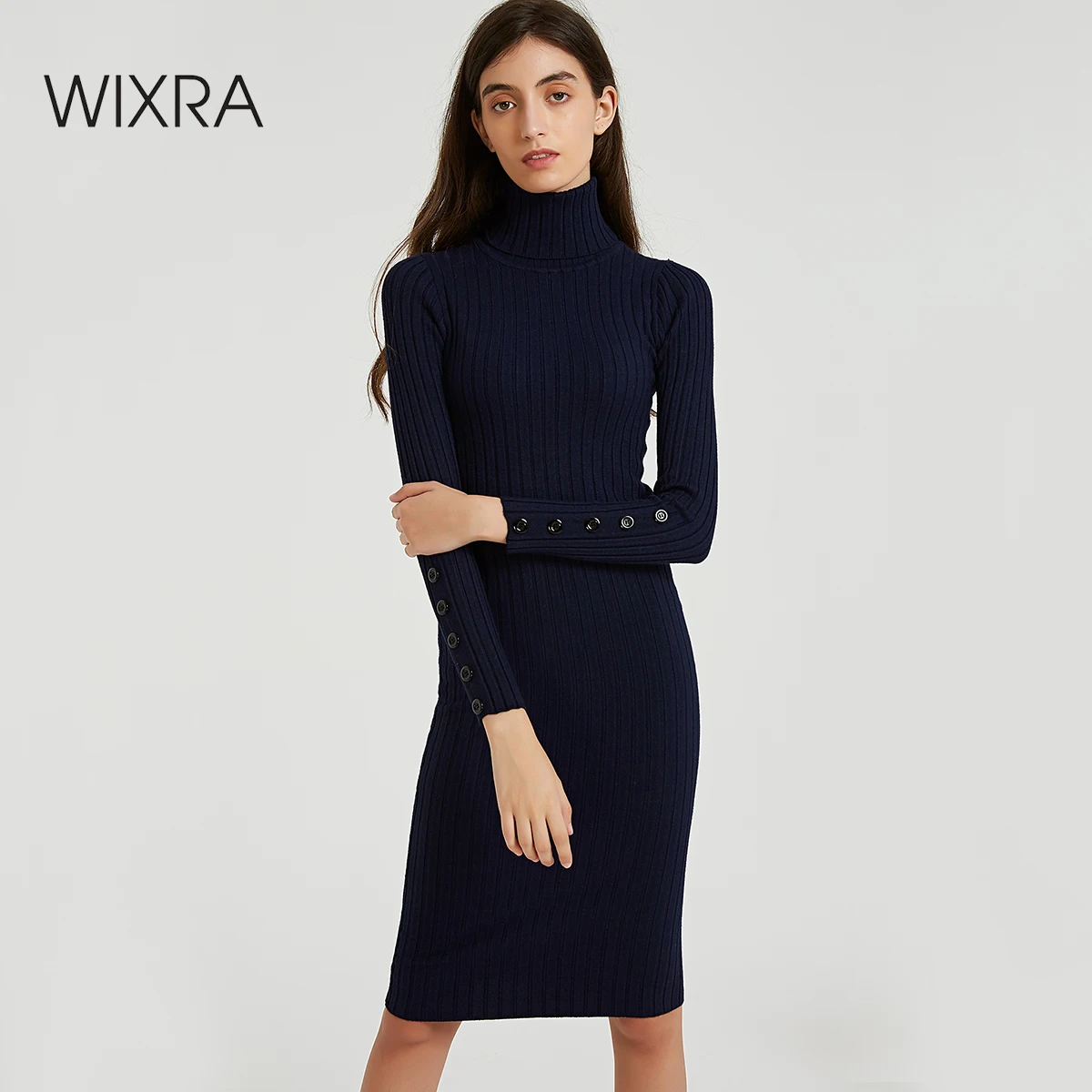 Wixra Женские повседневные сексуальное обтягивающее водолазка дресс код