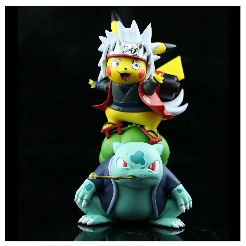 

Anime Naruto Toad Jiraiya COS Pikachu Model Figurine Q Version Jiraiya Action Figure Toys Ornament for Fans Collection Gift 14Cm