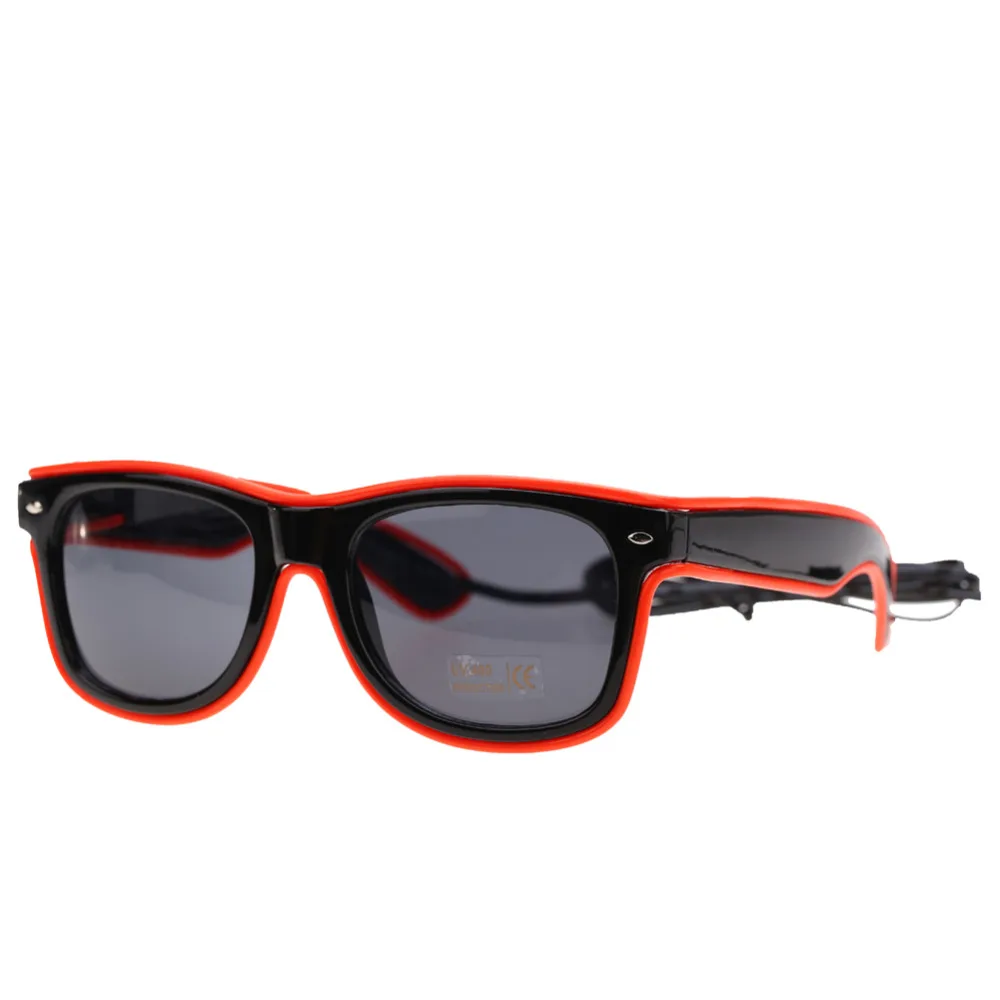 Светящиеся солнцезащитные очки для хэллоуивечерние блестящие ночного клуба