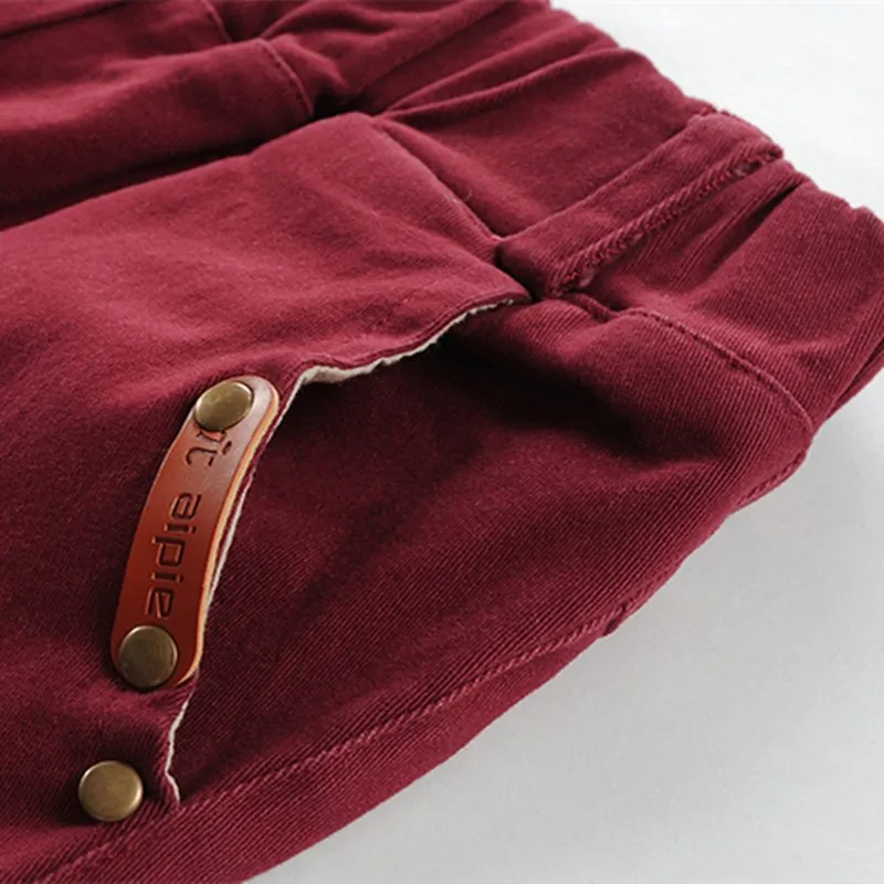 Новые детские штаны классические повседневные хлопковые однотонные брюки