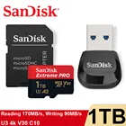 Флэш-карта памяти SanDisk Extreme Pro SDXC, USB 3,0, V30, A2, 4K