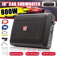 800w 810 inch car seat subwoofer speaker alloy shockproof power amplifier active subwoofers car stereo car audio music player