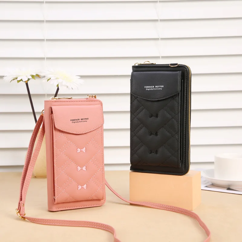 

Fashion Women Handbags Famous Brand Pu Leather Messenger Bags Phone Purse Card Holders Large Capacity Zipper Buckle Shoulder Bag