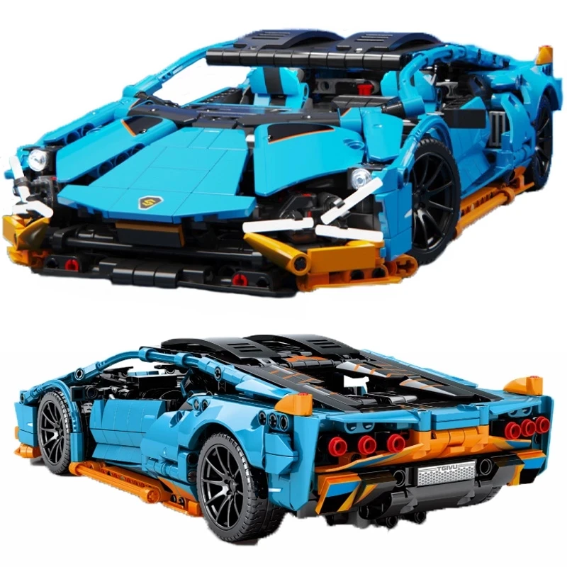

MOC High-Tech Super Sport Car Building Blocks Sián FKP 37 3D Model Bricks Racing Vehicle Puzzle Toys For Children Birthday Gifts