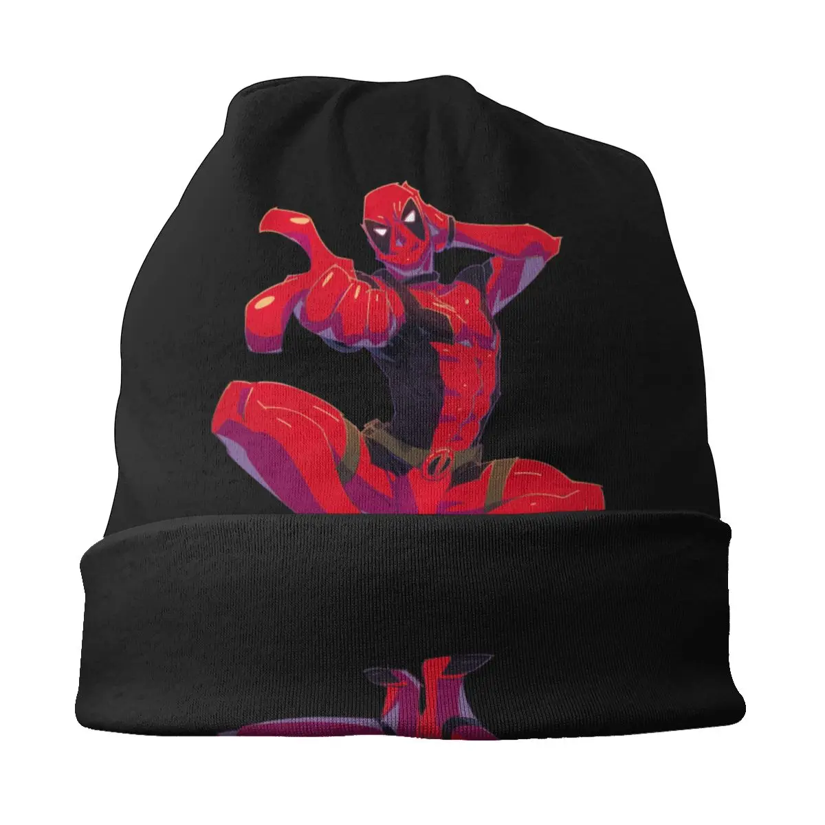 Головной убор Deadpool вязаная шапка в стиле хип-хоп осенне-зимние шапочки для улицы