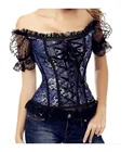 Корсет женский кружевной с рюшами, элегантный топ-бюстье с короткими рукавами в викторианском стиле, корсет в стиле принцессы