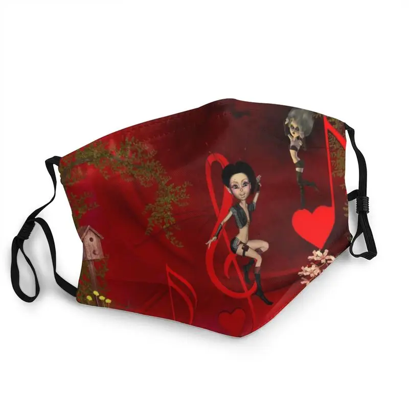 

Маска для лица музыкальная для мужчин и женщин, неодноразовый респиратор с защитой от пыли и смога, с музыкальными нотами, с защитой от дыма ...