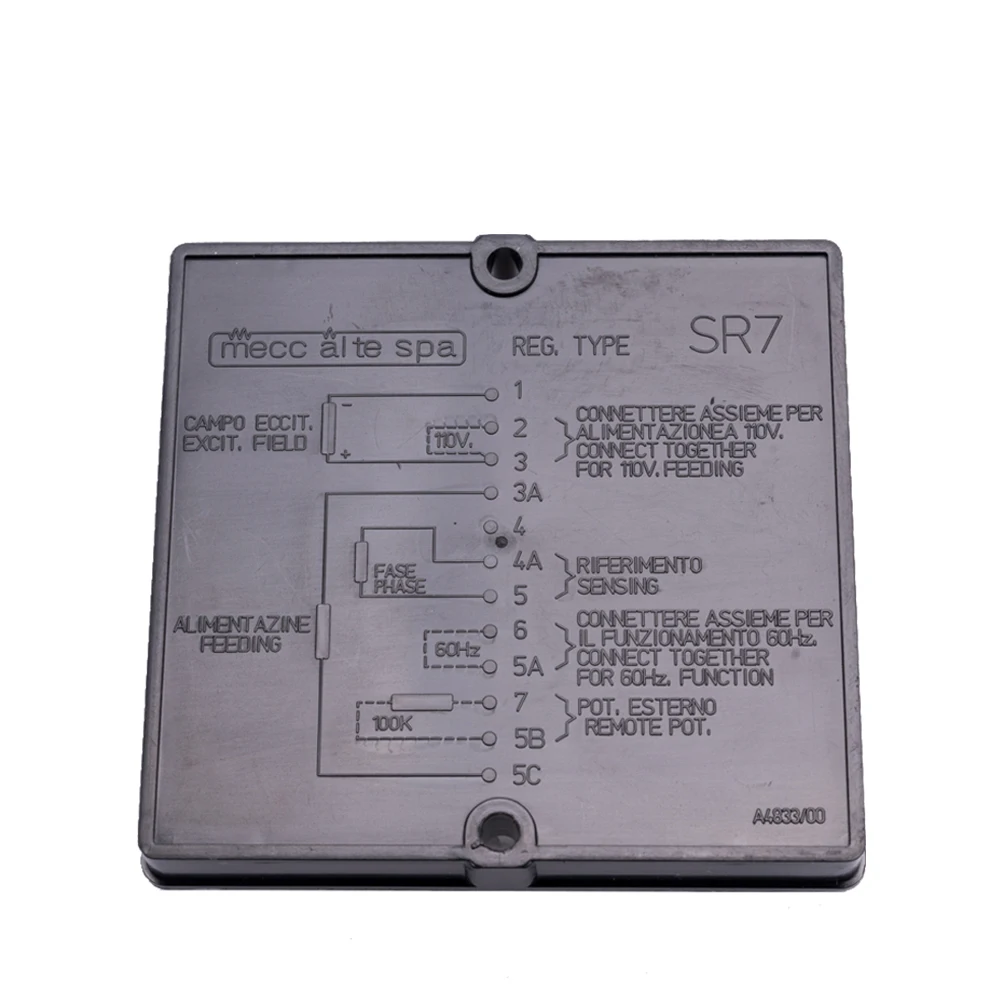 

AVR SR7 for Mecc Alte Generator Alternator Stabilizer 3-phase Automatic Voltage-Regulator SR7 FREE SHIPPING 220V 380V 400V