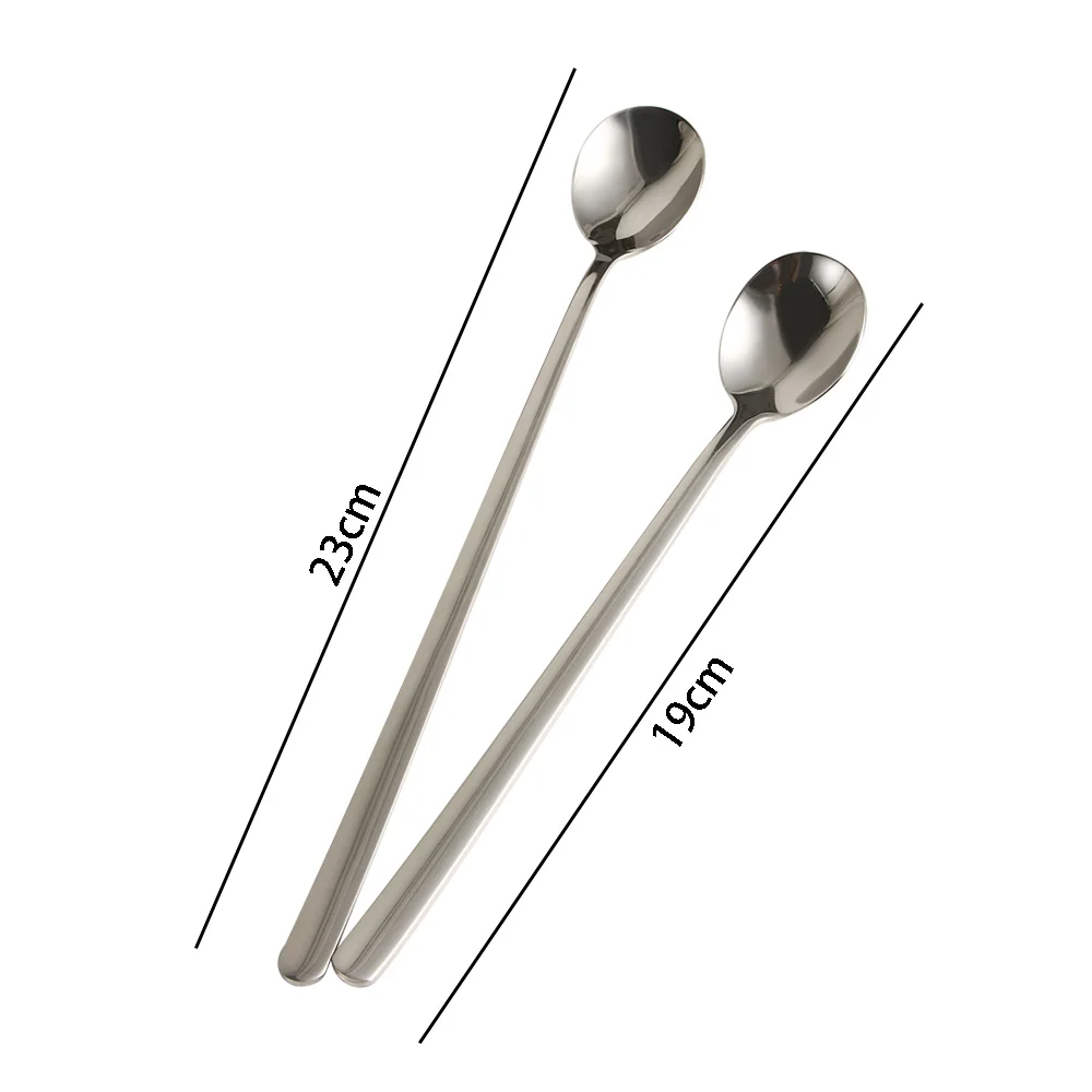 Практичный Нержавеющая сталь столовая ложка Чай десерт Кофе смешивания c