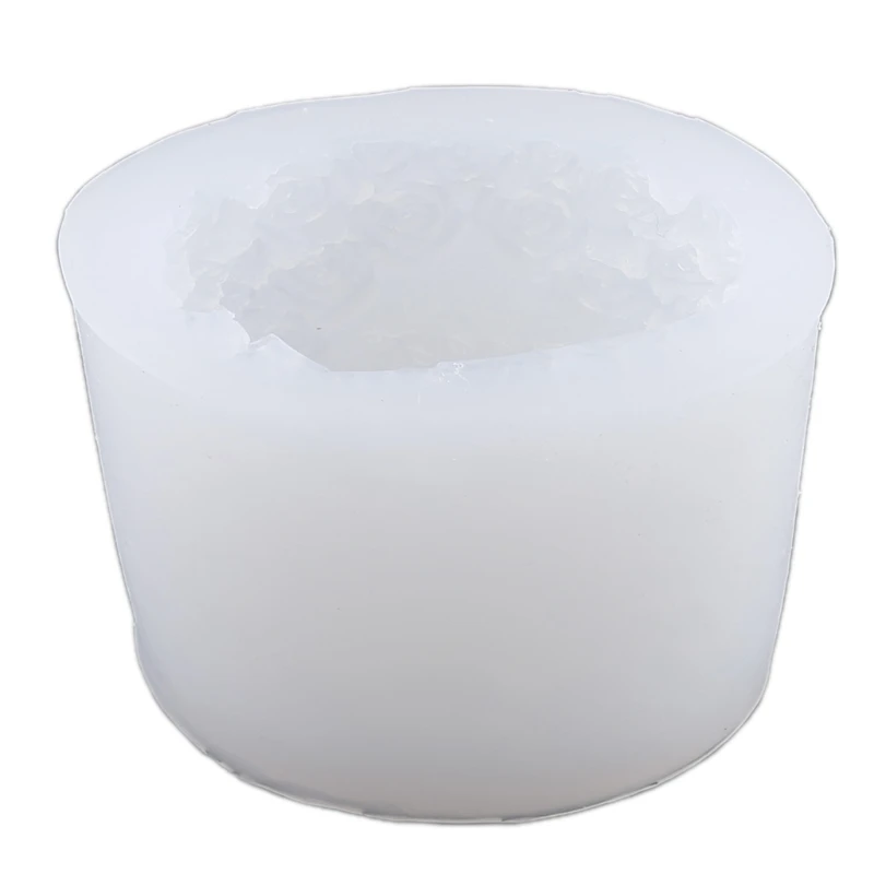 

3D Rose Lovely Candle Mold Wedding Silicone Candle Mould Decorating Silicone Molds for Soap Candle Scented Wax Gypsum Re