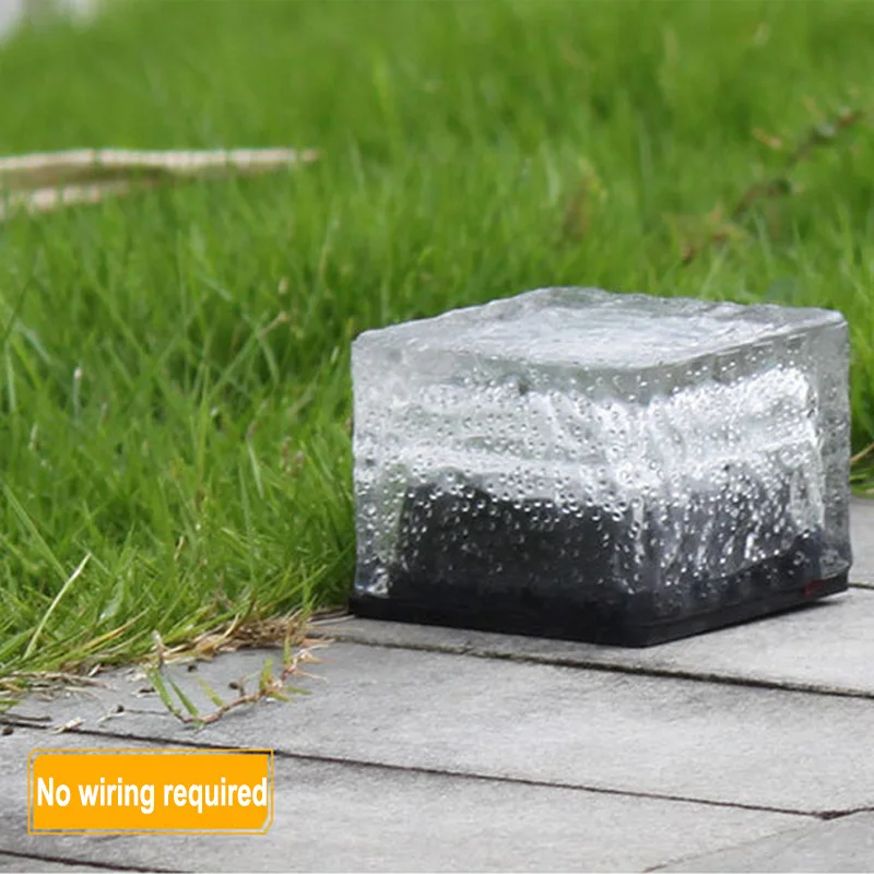 Кирпичный светильник Sloar из матового стекла осветительный прибор для сада