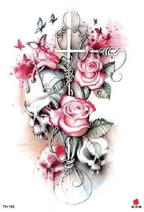 Temporary Tatoo Fake Tattoo Sticker Wings Back Arm Tattoos Stickers Tatouage Waterproof Flash Tatto For Men Women Girl - Цвет: Белый