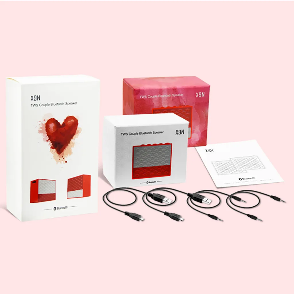 Портативный беспроводной Bluetooth динамик s пара Любовник Водонепроницаемый bluetooth