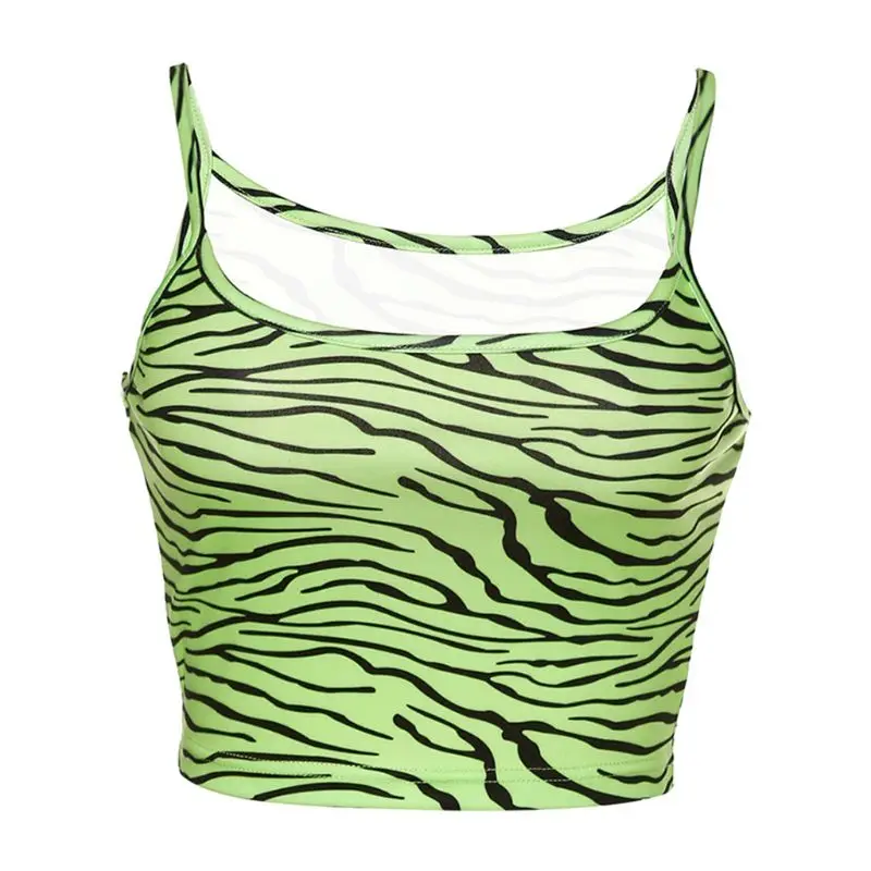 Летние пикантные Для женщин с низким вырезом на спине принтом Зебры бретельках