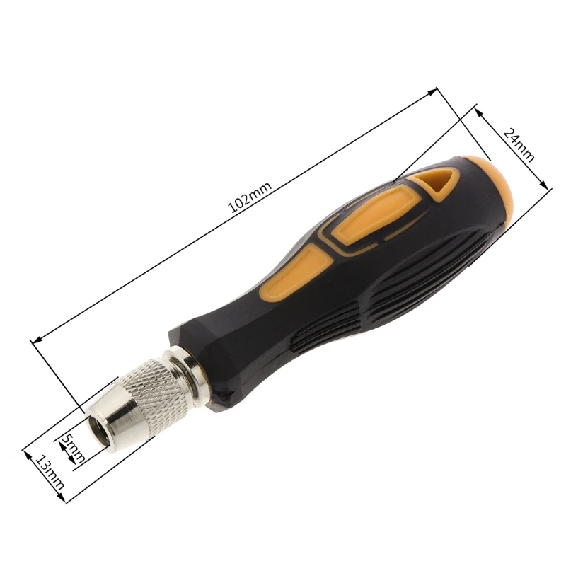 

Durable 801 Screwdriver Bit Handle for 5MM Round Electric Screwdriver Bits Tool Accessories
