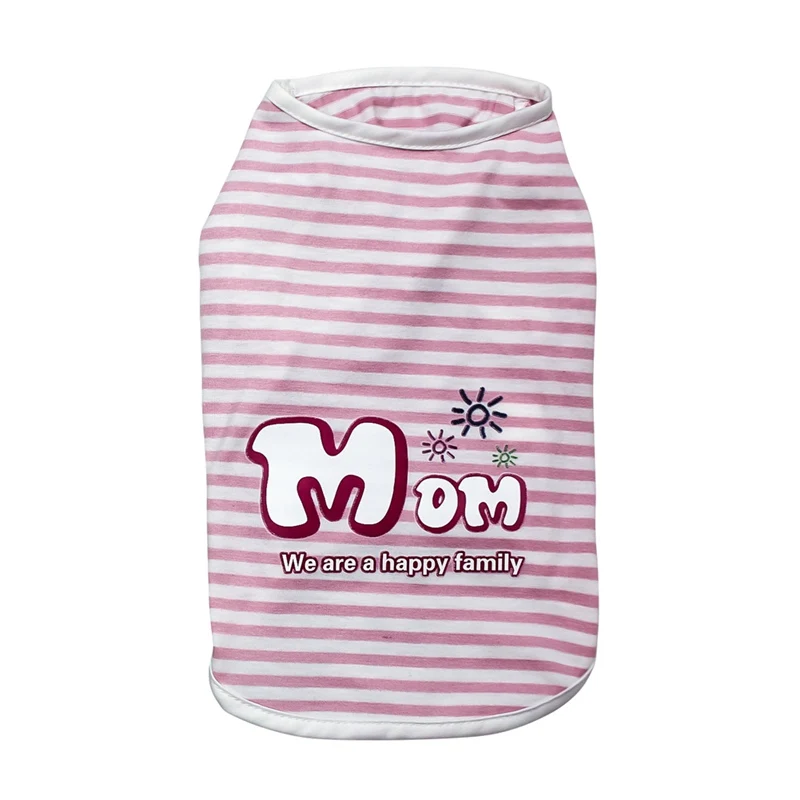 Жилет в полоску для питомцев сезон весна лето футболка без рукавов маленьких и