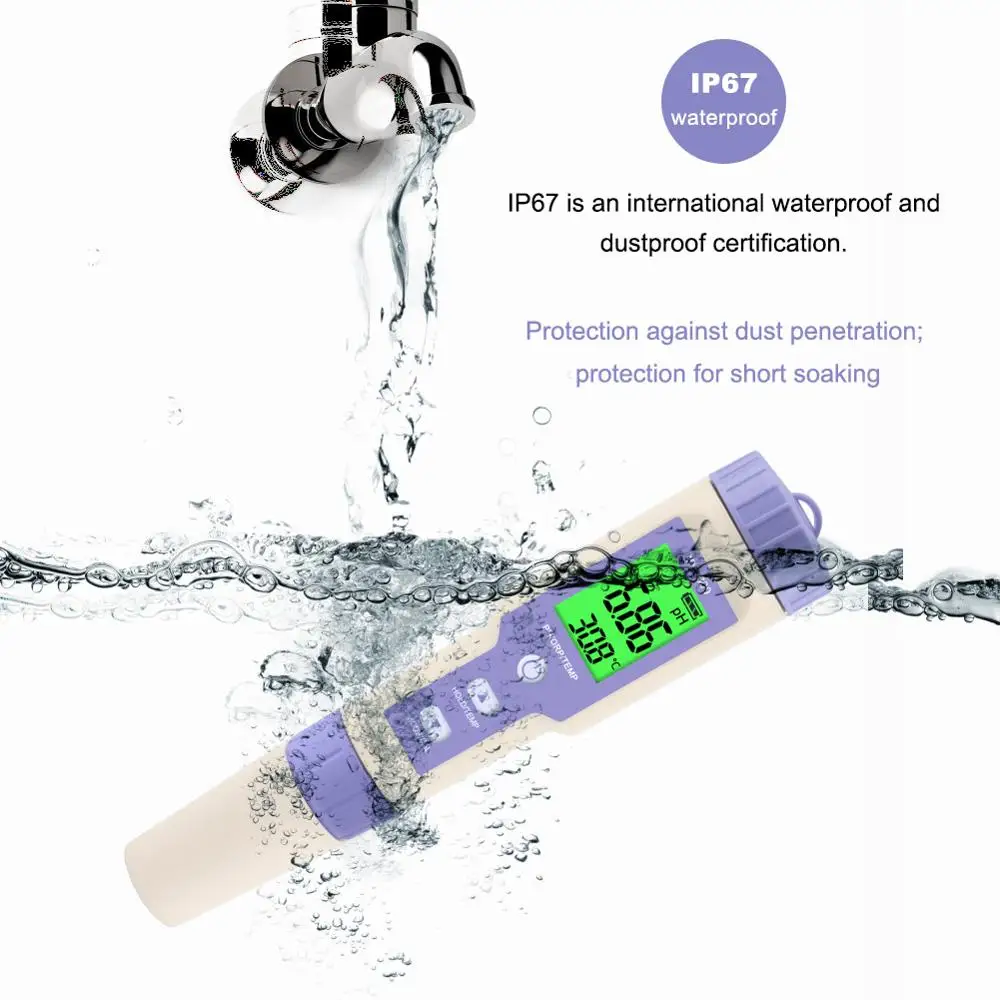 YY 600 PH/ORP/TEMP 3 в 1 тестер качества воды PH метр redox потенциальный для аквариума