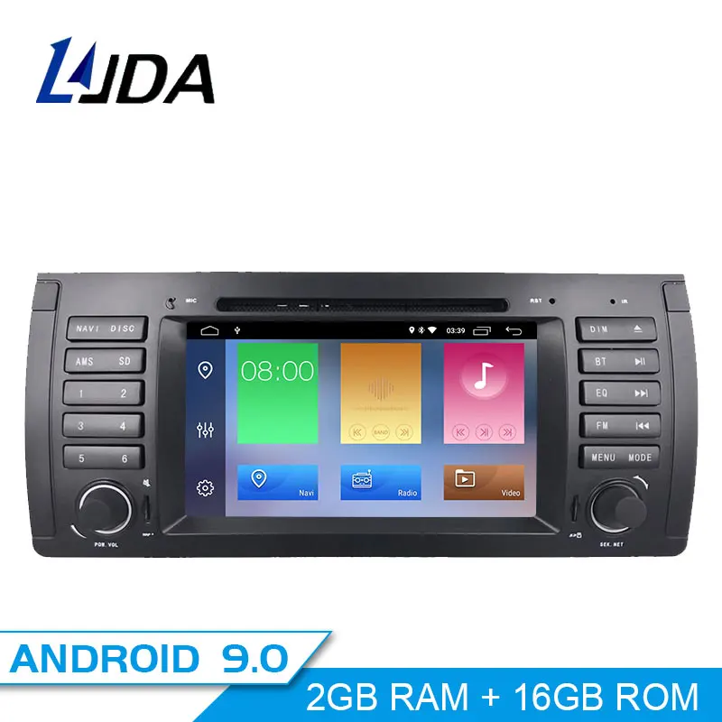Автомобильный радиоприемник LJDA 1 Din Android 10 для BMW E39 X5 M5 E53 мультимедийный плеер