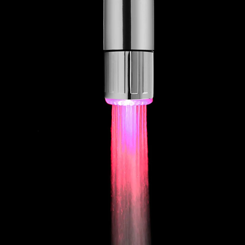 

Temperature Sensor Intelligent Recognition Temperature Different Bathroom Shower Head LED Light Color Water Tap Kitchen Faucet