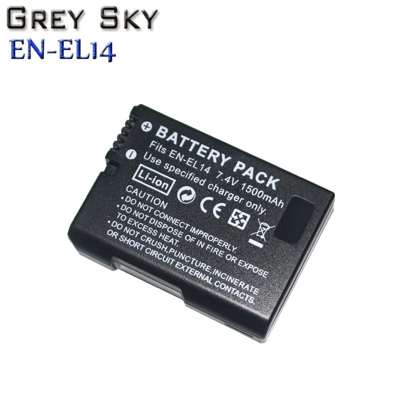 4x1500mAh EN-EL14 EN EL14 EN-EL14a батарея + LCD двойное зарядное устройство для Nikon P7800 P7100 D3400 D5500