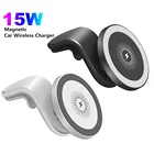 15 Вт магнитное беспроводное автомобильное зарядное устройство, подставка для iPhone 12 Mini 12 Pro Max для Macsafe, Быстрое беспроводное зарядное устройство, автомобильный держатель для телефона