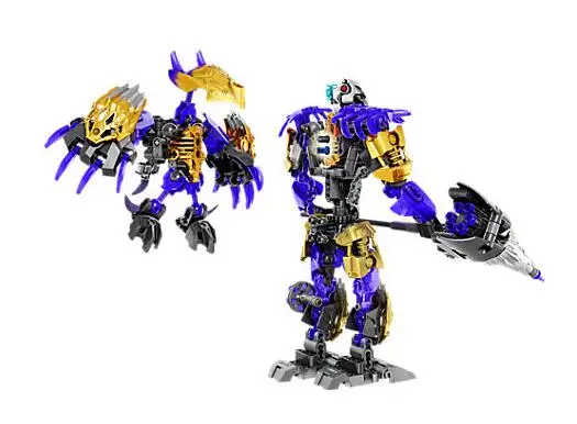 Bevle XSZ 612-3 Биохимический воин BionicleMask светильник Bionicle Onua Terak Строительный Блок Совместимые 71309 игрушки