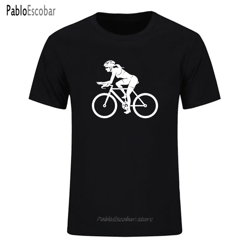 Футболка shubuzhi мужская с коротким рукавом смешная тенниска для езды на велосипеде
