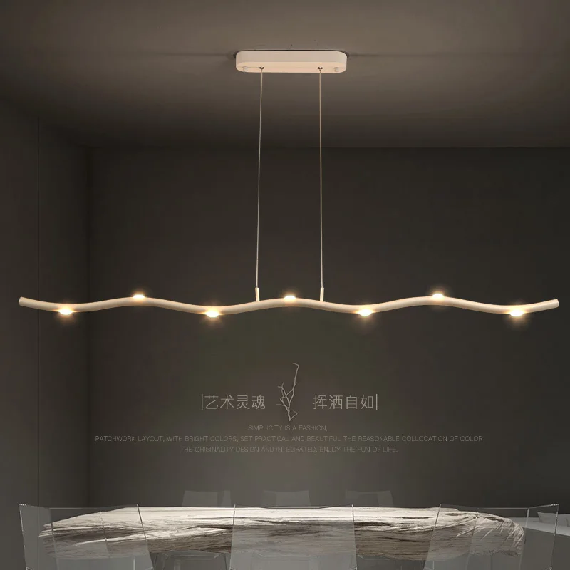 

Candelabro de habitación LED moderno para comedor, lámparas colgantes simples para restaurante, iluminación nórdica, oficina