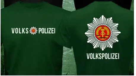 

East Germany Gdr Deutsche Volkspolizei Police T-Shirt
