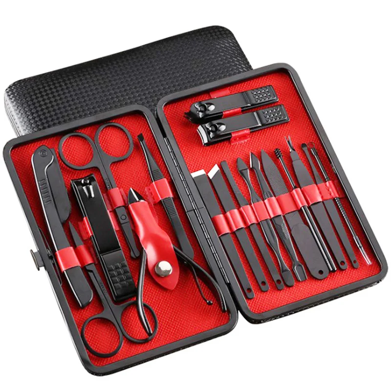 Кусачки для ногтей из нержавеющей стали 18 шт. в комплекте черные кусачки 7 тонкий