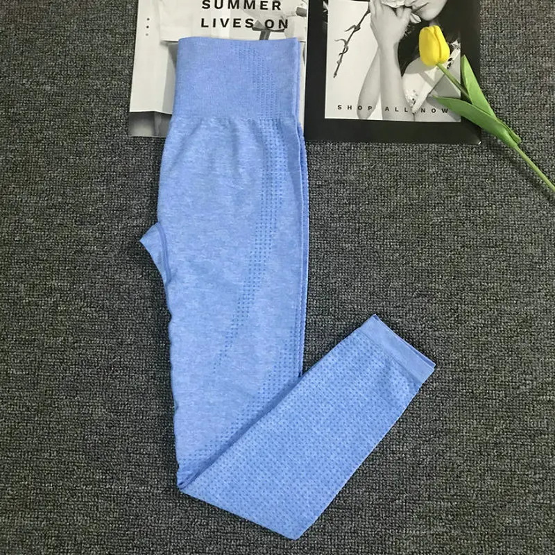 Энергетические бесшовные леггинсы с высокой талией пуш-ап спортивные женские