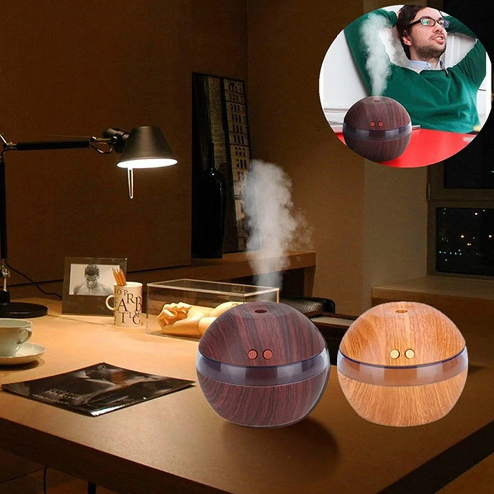 Wood Wooden Humidifier USB Ultrasonic LED Car /Home Aroma Diffuser Essential Oil Aromatherapy mist maker | Бытовая техника