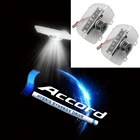 Светодиодный ная автомобильная лампа с логотипом двери для Honda Accord 9 10 Odyssey RB1 - RB4