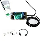 USB камера-эндоскоп с объективом 7 мм, водонепроницаемый провод, гибкая трубка, бороскоп для осмотра OTG совместимых с телефонами Android, 1235 м