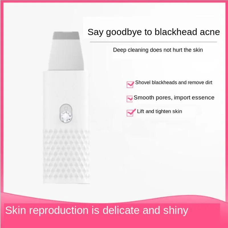 Ультразвуковая ионная Глубокая очистка кожи скруббер пилинг Лопата для лица