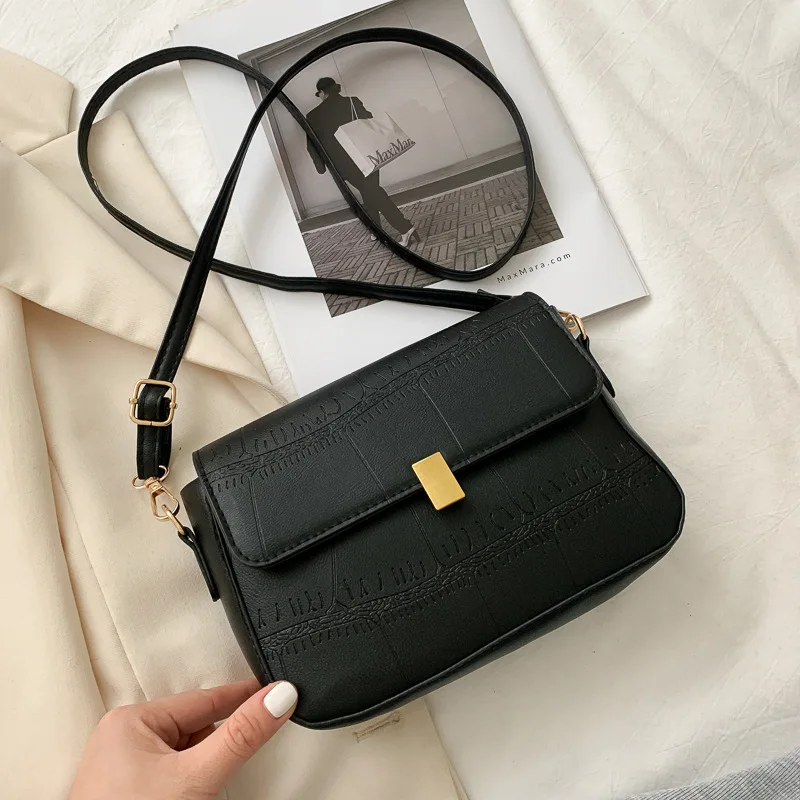 

Простая маленькая сумка, женская сумка 2021, новая трендовая модная сумка через плечо, популярная сумка-мессенджер