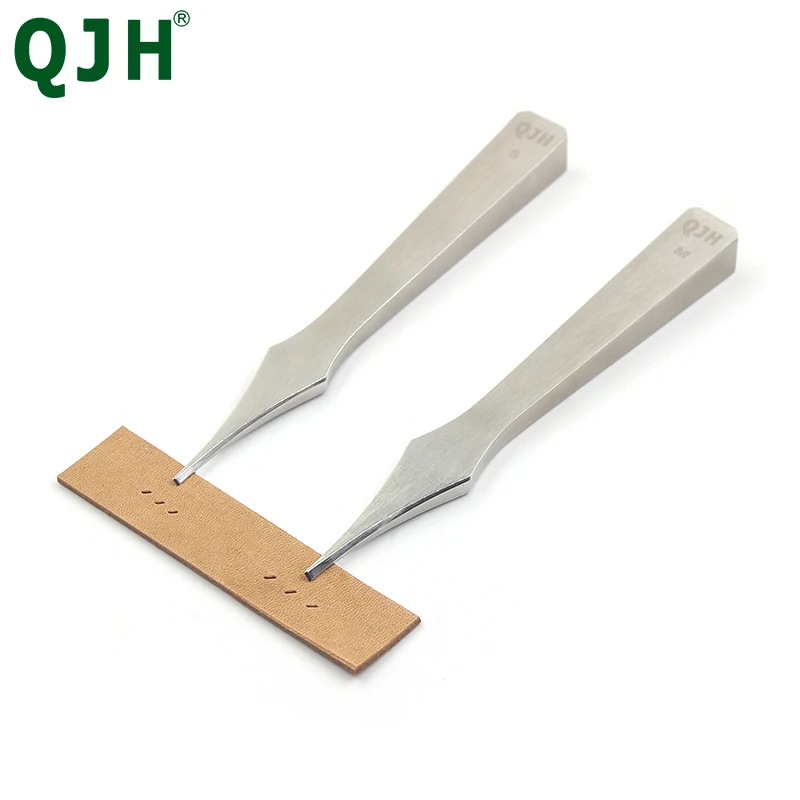 

1Prong DIY Leather Punching Tool Steel Hole Chisel Graving Stitching Puncher Sewing Spacing Slotting Tool Leather Craft Supplies