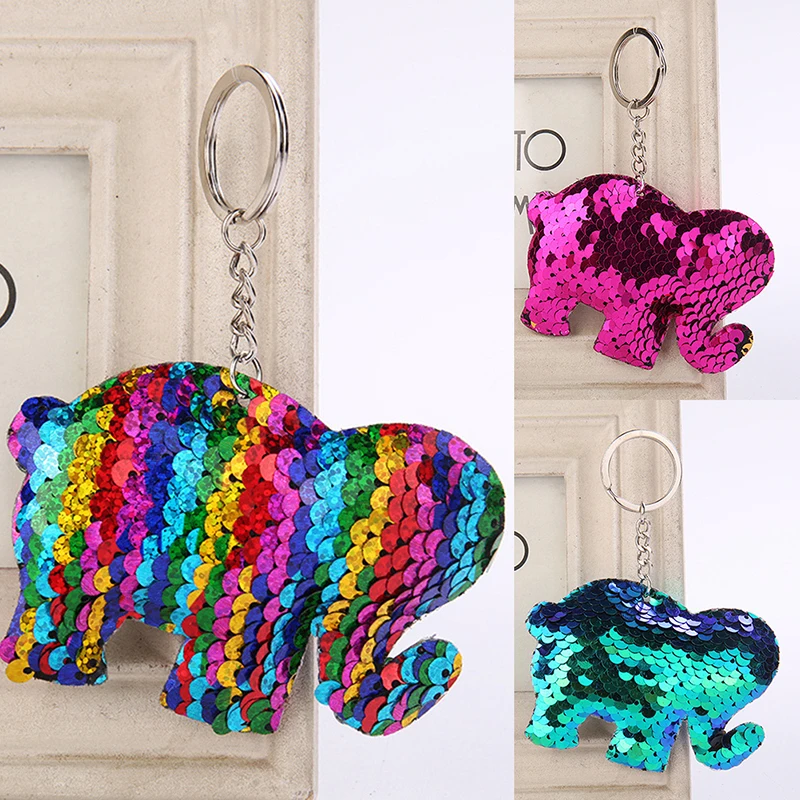 1 шт. брелок с блестками блестящая Русалка брелоки животными Фламинго сумки