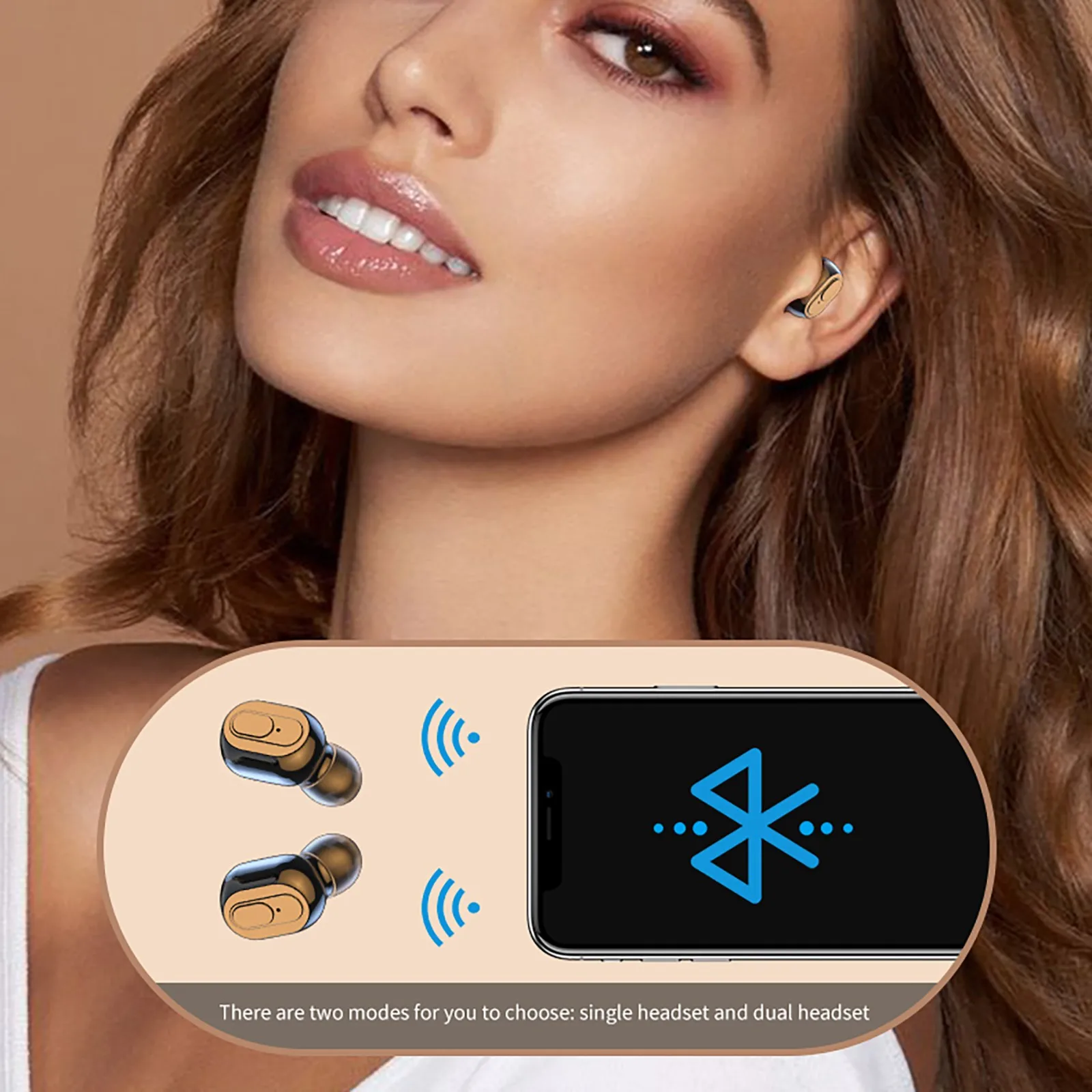 Беспроводная стереогарнитура J22 Bluetooth Hd 9d 5 0 Bluetooth-гарнитура с дисплеем мощности и