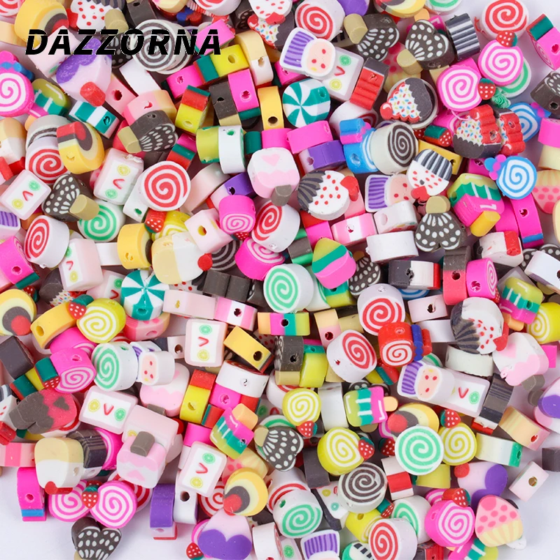 Бусины из полимерной глины в виде мороженого для самостоятельного изготовления