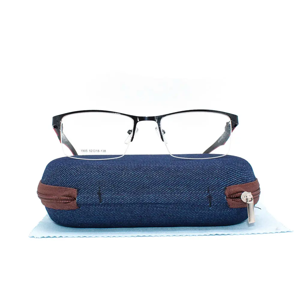 LuckTime Ретро квадратные Сплав Мужские очки оправа Модные металлические для