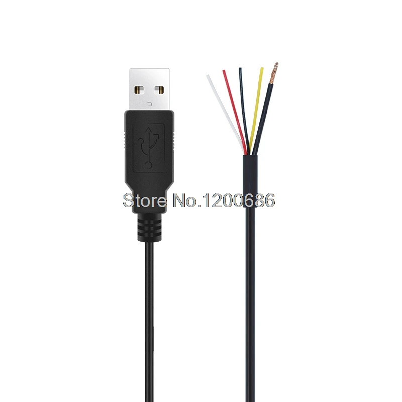 2854-30AWG экранированный USB-кабель 2 0 мама 3 м USB-разъем 4 провода кабель питания сделай