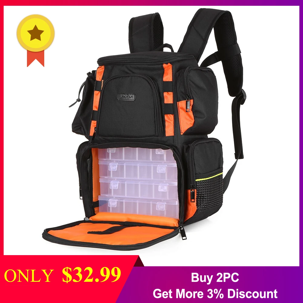 Lixada сумка для рыболовных снастей большая емкость камуфляжная рюкзак рыбалки