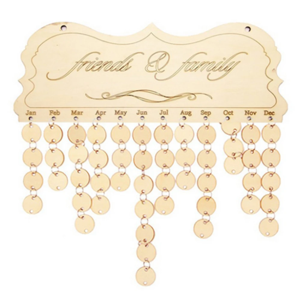 Дерево Семья и календарь друзей напоминание события доска DIY Декор| |
