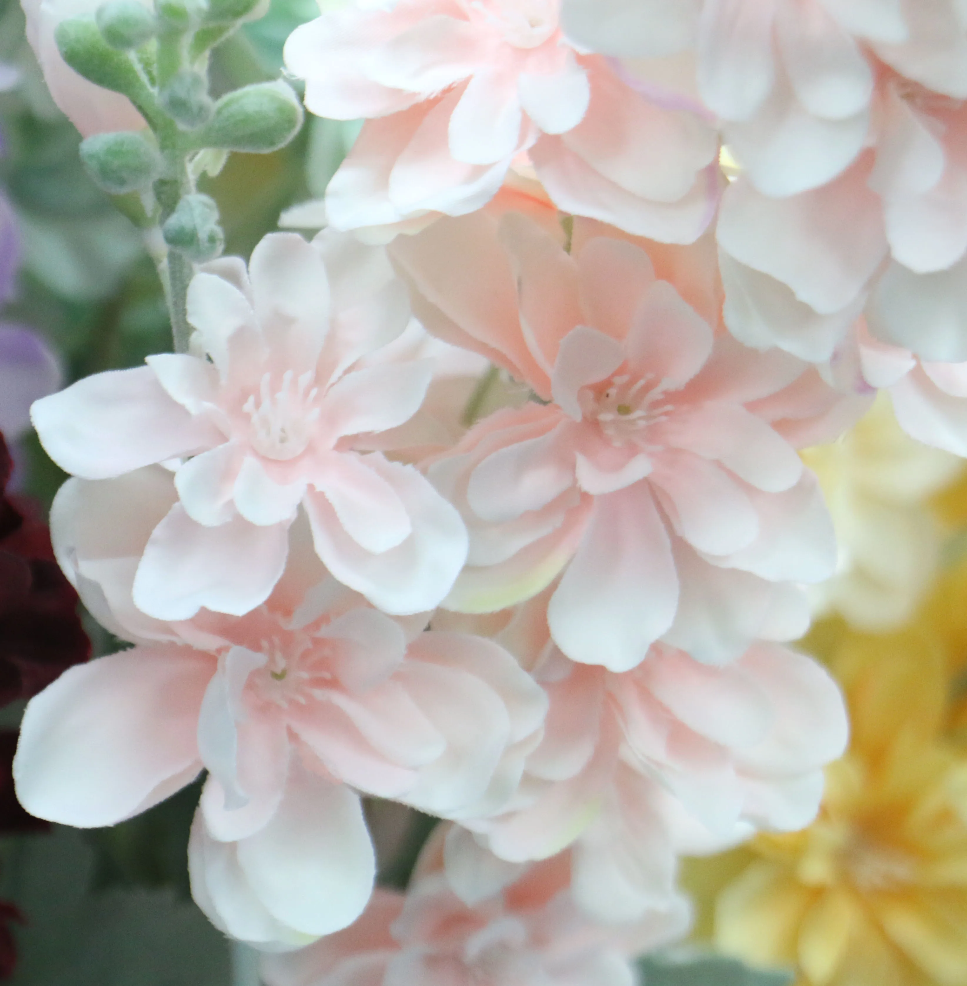 87 см фиолетовый delphinium DIY букет орхидей Шелковый гиацинт Континентальный Искусственные цветы Свадебные, домашние, вечерние, рождественские украшения