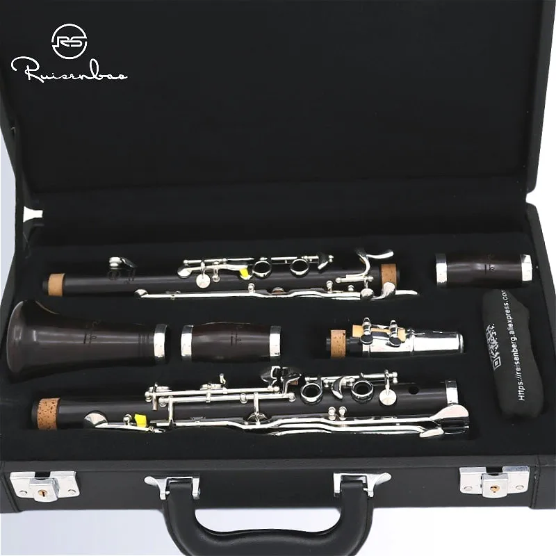 

Professional ebony clarinet German G tone 18 Keys woodwind instrument