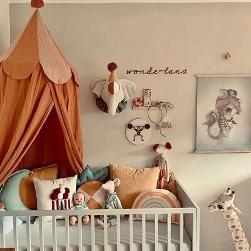 Шифоновая купольная москитная сетка в скандинавском стиле изысканная кружевная